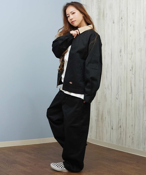 Dickies（ディッキーズ）の「Dickies/ディッキーズ ペインターパンツ ダブルニー チノパン 81461400（チノパンツ・レディース・カモフラージュ/ブラック/レオパード/ダークブラウン・L/M）」の21枚目の写真