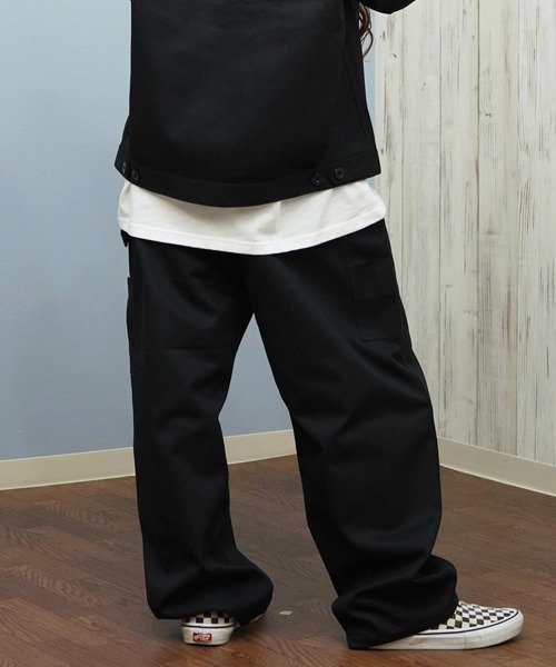 Dickies（ディッキーズ）の「Dickies/ディッキーズ ペインターパンツ ダブルニー チノパン 81461400（チノパンツ・レディース・カモフラージュ/ブラック/レオパード/ダークブラウン・L/M）」の17枚目の写真