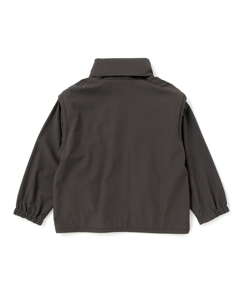 WASK(ワスク)の「袖取り外しワークポケットジャケット(100~160cm)(ナイロンジャケット・キッズ・ブラック/ベージュ・140cm/160cm/150cm/130cm)」の7枚目の写真
