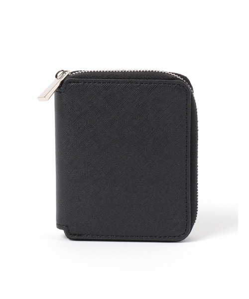 ブラックレザー ジッパーコンパクト財布 スクエアジップウォレット / 575074（財布）｜LAKOLE（ラコレ）の