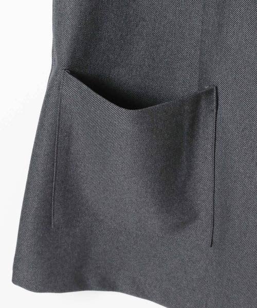 LEPSIM（レプシィム）の「テーラードベストAW　581654（ベスト・レディース・キャメル/ブラック/チャコールグレー・FREE）」の6枚目の写真