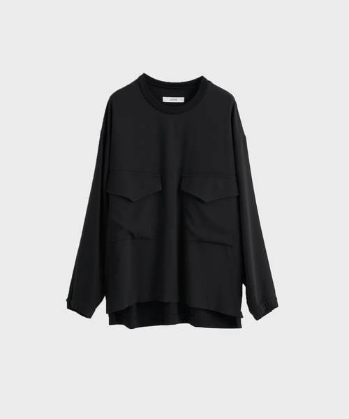UJOH(ウジョー)の「【UJOH HOMME / ウジョーオム】Pocket Long Sleeve Pullover(Tシャツ/カットソー・メンズ・ブラック/ブラウン・4/5)」の2枚目の写真