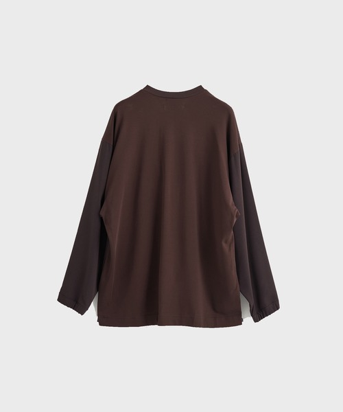 UJOH(ウジョー)の「【UJOH HOMME / ウジョーオム】Pocket Long Sleeve Pullover(Tシャツ/カットソー・メンズ・ブラック/ブラウン・4/5)」の7枚目の写真