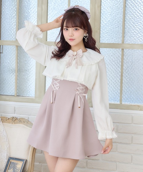 ROJITAワンピース 3着 フリルデザインドッキングワンピース（ワンピース）｜ROJITA