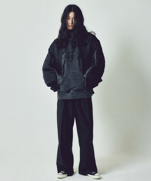 Alpha Industries(アルファインダストリーズ)の「【CONVERSE TOKYO × ALPHA INDUSTRIES】REVERSIBLE MA-1 BOMBER JACKET(MA-1・レディース・グレー・SMALL/MEDIUM)」の9枚目の写真