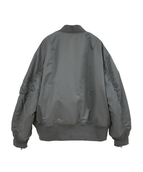 コンバース フライトジャケット シルバー CONVERSE TOKYO × ALPHA INDUSTRIES】REVERSIBLE MA-1 BOMBER JACKET