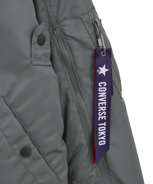 Alpha Industries(アルファインダストリーズ)の「【CONVERSE TOKYO × ALPHA INDUSTRIES】REVERSIBLE MA-1 BOMBER JACKET(MA-1・レディース・グレー・SMALL/MEDIUM)」の15枚目の写真