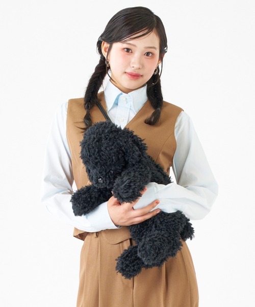 プードルです★ GU公式 | スクエアフラップショルダーバッグ+E