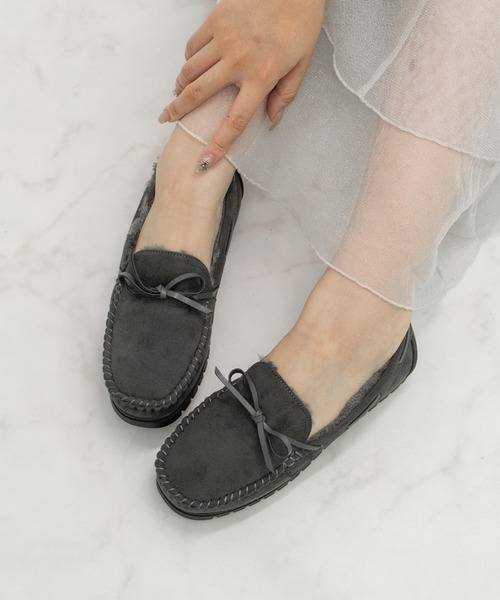 Bridget Birkin(ブリジットバーキン)の「【Bridget Birkin】カジュアルモカシンシューズ(551660)(モカシン/デッキシューズ・レディース・ベージュ系その他/ブラック系その他/グレー系その他・S/M/LL/L)」の3枚目の写真
