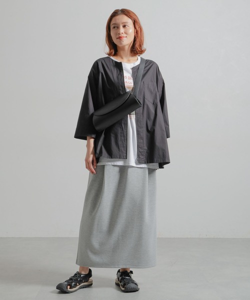 セール】ノーカラーシャツブルゾン（ブルゾン）｜studio CLIP