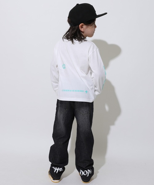 BABYDOLL（ベビードール）の「親子お揃い BIGネオン発泡プリントロンT 1056K（Tシャツ/カットソー・キッズ・ホワイト/ブラック/ホワイト系その他・90cm/100cm/110cm/120cm/140cm/80ｃｍ/130cm/150cm）」の9枚目の写真