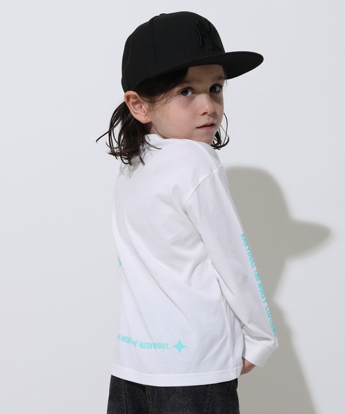 BABYDOLL（ベビードール）の「親子お揃い BIGネオン発泡プリントロンT 1056K（Tシャツ/カットソー・キッズ・ホワイト/ブラック/ホワイト系その他・90cm/100cm/110cm/120cm/140cm/80ｃｍ/130cm/150cm）」の12枚目の写真