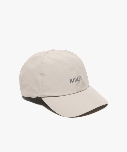 AIGLE（エーグル）の「防水 防風 通気 GORE-TEX ゴアテックス ロゴキャップ（キャップ・レディース・アイボリー/モスグリーン/ブラック・S/M/L）」の4枚目の写真