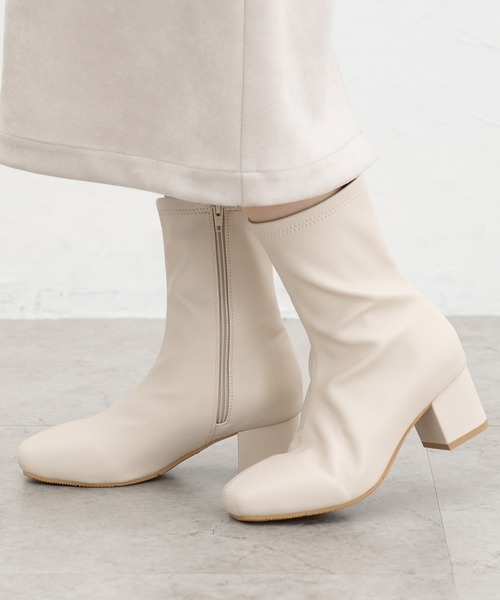 スクエアショートブーツ（ブーツ）｜Honeys（ハニーズ）のファッション