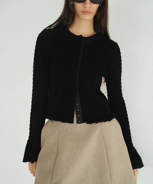 新品未使用　クラネ　SHIRRING DESIGN BLOUSE SHIRRING DESIGN BLOUSE（シャツ/ブラウス）｜CLANE（クラネ）の