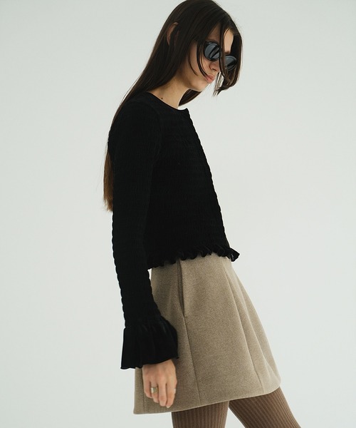 SHIRRING DESIGN BLOUSE（シャツ/ブラウス）｜CLANE（クラネ）の