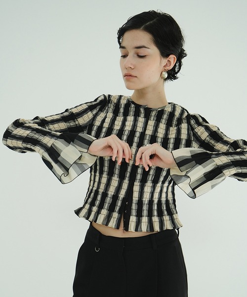 【専用出品】CLANE SHIRRING DESIGN BLOUSE SHIRRING DESIGN BLOUSE（シャツ/ブラウス）｜CLANE（クラネ）の