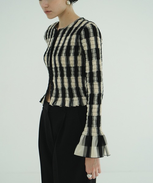 【新品未使用】CLANE SHIRRING DESIGN BLOUSE ブラウス CLANE ブラウス シャツ SHIRRING DESIGN BLOUSE レディース