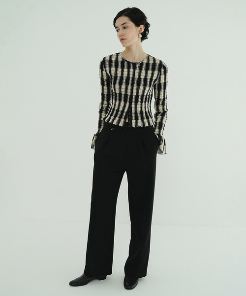 トップス clane shirring design blouse SHIRRING DESIGN BLOUSE｜TOPS(トップス)｜CLANE OFFICIAL