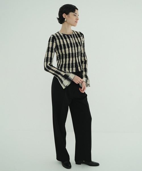 SHIRRING DESIGN BLOUSE（シャツ/ブラウス）｜CLANE（クラネ）の