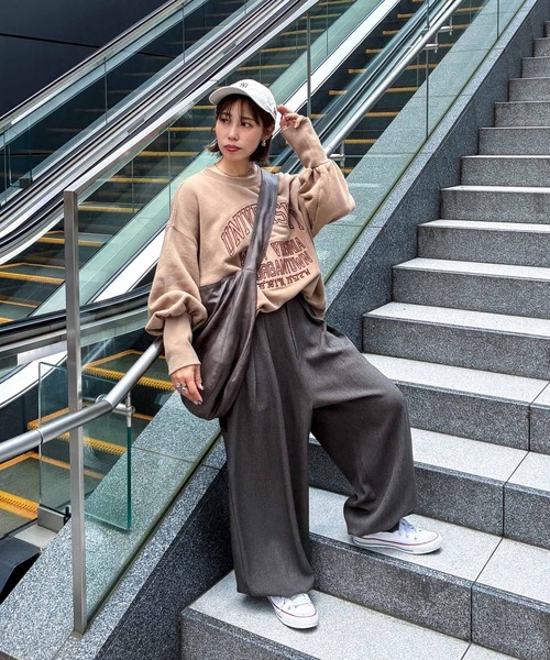 ニコアンド MODE NORM COREマトンスリーブスウェットプルオーバー MODE NORM CORE]】マトンスリーブスウェットプルオーバー