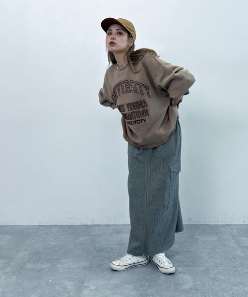 セール】【MODE NORM CORE]】マトンスリーブスウェットプルオーバー