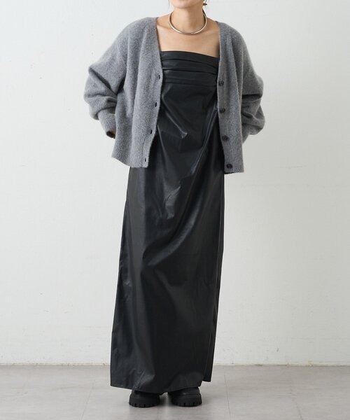 SHENERY（シーナリー）の「レザーキャミワンピース（ワンピース・レディース・ブラック・36/38）」の13枚目の写真