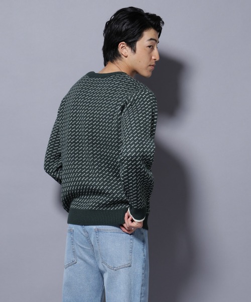 NANO universe(ナノユニバース)の「バーズアイニット(ニット/セーター・メンズ・ブラック/ネイビー/グリーン/ホワイト・XL/L/M/S)」の14枚目の写真