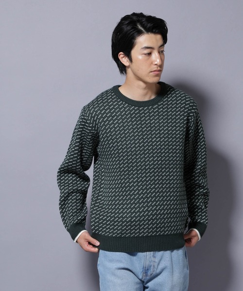 NANO universe(ナノユニバース)の「バーズアイニット(ニット/セーター・メンズ・ブラック/ネイビー/グリーン/ホワイト・XL/L/M/S)」の12枚目の写真