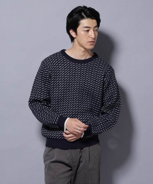 NANO universe(ナノユニバース)の「バーズアイニット(ニット/セーター・メンズ・ブラック/ネイビー/グリーン/ホワイト・XL/L/M/S)」の19枚目の写真