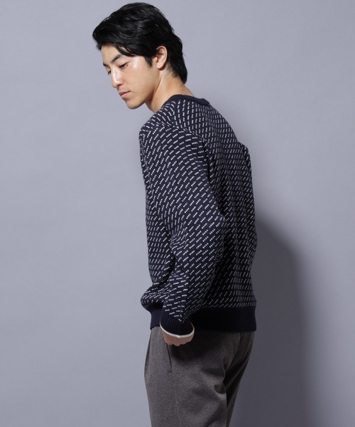 NANO universe(ナノユニバース)の「バーズアイニット(ニット/セーター・メンズ・ブラック/ネイビー/グリーン/ホワイト・XL/L/M/S)」の21枚目の写真