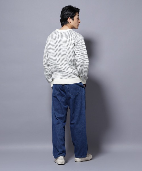 NANO universe(ナノユニバース)の「バーズアイニット(ニット/セーター・メンズ・ブラック/ネイビー/グリーン/ホワイト・XL/L/M/S)」の11枚目の写真