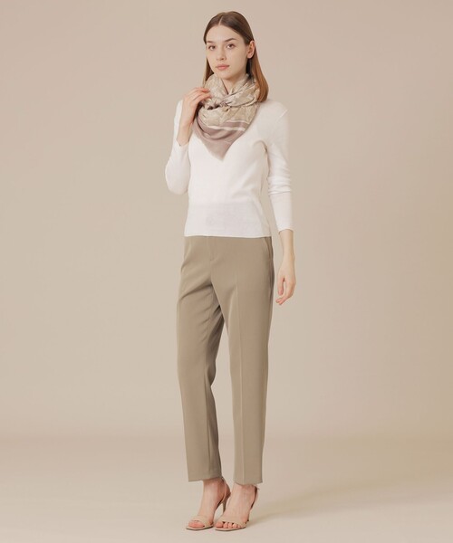 MACKINTOSH LONDON(マッキントッシュ ロンドン)の「【SUPER FINE LAB.】メルテッドサウラコットンクルーネックプルオーバー(ニット/セーター・レディース・ブラック/ネイビー/チャコールグレー/オフホワイト・38)」の6枚目の写真