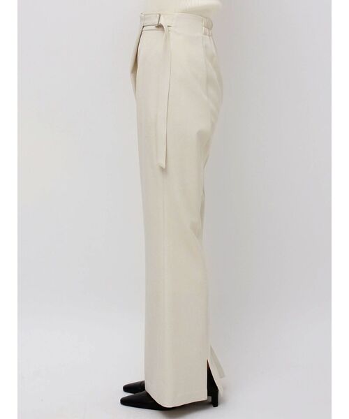 LAGUNAMOON（ラグナムーン）の「ウエストアシンメトリーセミフレアパンツ（その他パンツ・レディース・チャコールグレー/アイボリー・SMALL/MEDIUM）」の12枚目の写真