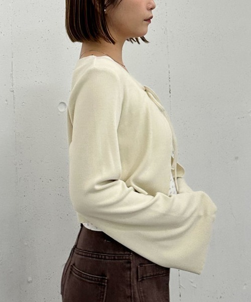 archives（アルシーヴ）の「起毛カットリブＣＤ×花柄キャミＳＥＴ（アンサンブル・レディース・アイボリー/グレー/ブラウン・MEDIUM）」の16枚目の写真