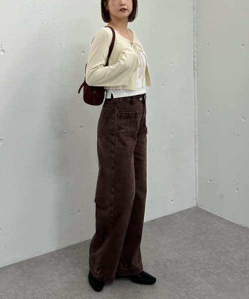 archives（アルシーヴ）の「起毛カットリブＣＤ×花柄キャミＳＥＴ（アンサンブル・レディース・アイボリー/グレー/ブラウン・MEDIUM）」の20枚目の写真