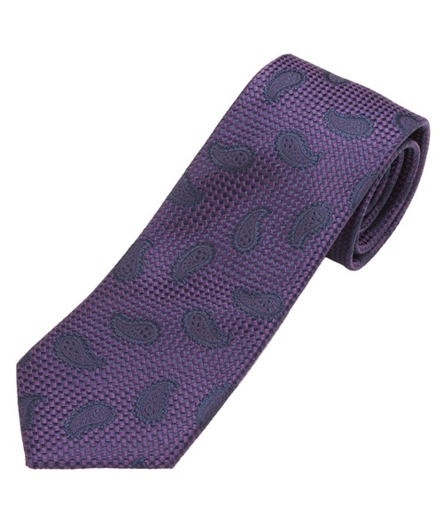 TOKYO SHIRTS（トウキョウシャツ）の「絹100% ベーシックネクタイ（ネクタイ・メンズ・グレー系2/カーキ/ネイビー系2/ネイビー系1/グレー系1/パープル/ベージュ/ネイビー系3/ネイビー系4・FREE）」の9枚目の写真