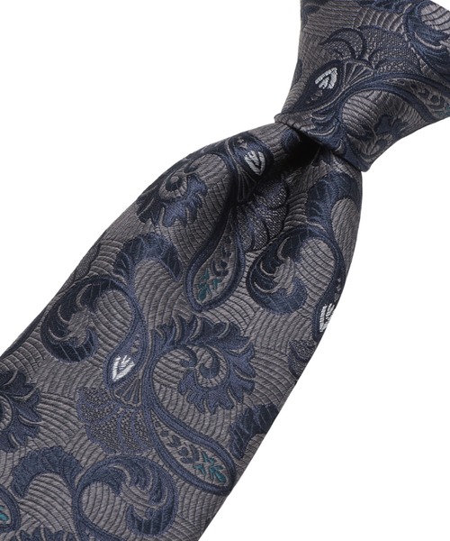 TOKYO SHIRTS（トウキョウシャツ）の「絹100% ベーシックネクタイ（ネクタイ・メンズ・グレー系2/カーキ/ネイビー系2/ネイビー系1/グレー系1/パープル/ベージュ/ネイビー系3/ネイビー系4・FREE）」の12枚目の写真