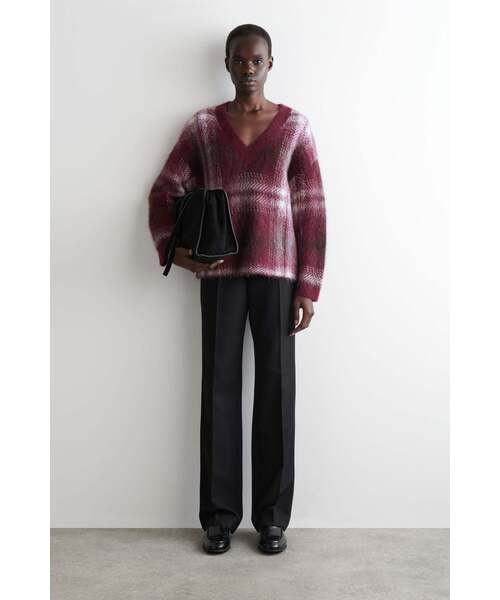 COS チェック柄アルパカブレンドセーター セール】チェック柄アルパカブレンドセーター（ニット/セーター）｜COS