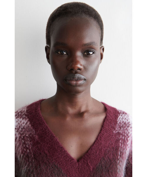 チェック柄アルパカブレンドセーター（ニット/セーター）｜COS（コス