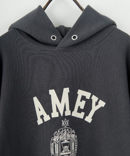 AMERICANA カレッジロゴプリント スウェットパーカー F ヘザーグレー AMERICANA パーカー 「Americana/アメリカーナ」 カレッジ