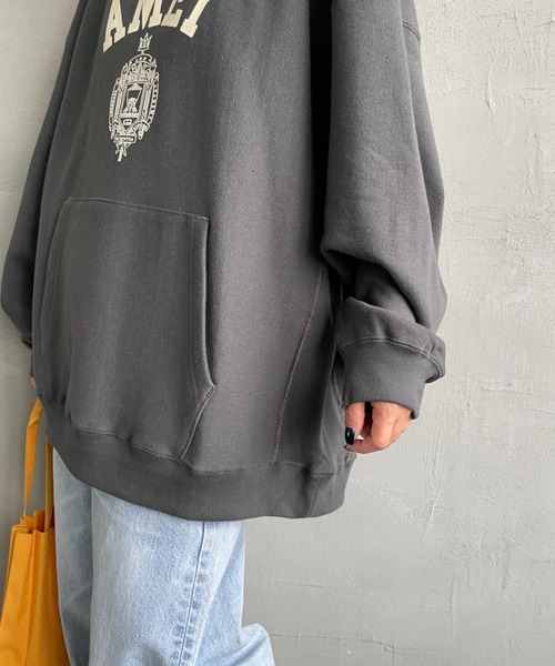 Americana/アメリカーナ] カレッジプリント スウェットフーディー