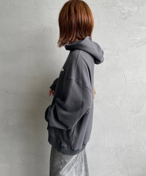 【美品】アメリカーナ　スウェット　フーディ　AMRCN パーカー Americana/アメリカーナ] カレッジプリント スウェット