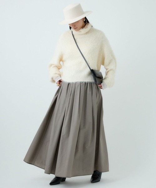 Chaos（カオス）の「Chaos(カオス)/シルファータートルニット（ニット/セーター・レディース・アイボリー/ミント・FREE）」の4枚目の写真