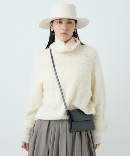 Chaos（カオス）の「Chaos(カオス)/シルファータートルニット（ニット/セーター・レディース・アイボリー/ミント・FREE）」の10枚目の写真