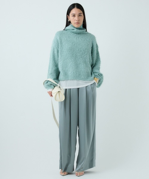 Chaos（カオス）の「Chaos(カオス)/シルファータートルニット（ニット/セーター・レディース・アイボリー/ミント・FREE）」の14枚目の写真