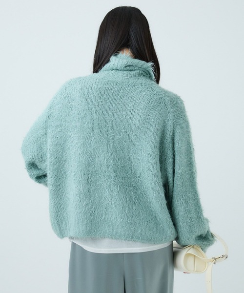 Chaos（カオス）の「Chaos(カオス)/シルファータートルニット（ニット/セーター・レディース・アイボリー/ミント・FREE）」の22枚目の写真