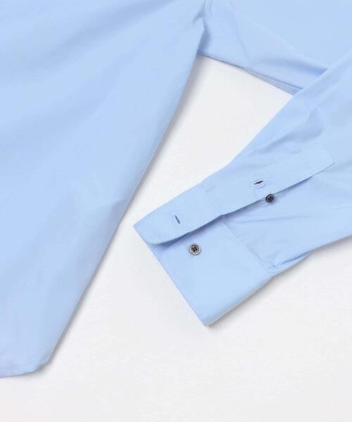 URBAN RESEARCH DOORS（アーバンリサーチドアーズ）の「衿ロゴ刺繍カラーシャツ（シャツ/ブラウス・レディース・ピンク/ブルー・MEDIUM）」の9枚目の写真