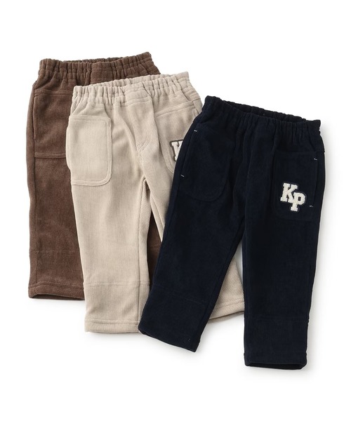 KP(ケーピー)の「裾ボーダー折り返し ライトニットコールパンツ(その他パンツ・キッズ・ダークブラウン/ベージュ/ネイビー・80cm/100cm/90cm)」の12枚目の写真