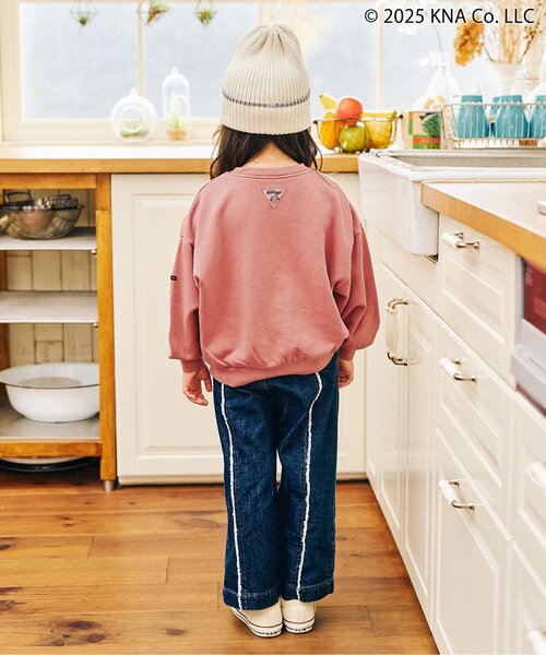 F.O.KIDS（エフオーキッズ）の「ケロッグ　ガーメントダイトレーナー（スウェット・キッズ・ターコイズブルー/レッド/キャメル/チャコール・80/90/100/110/120/130/140/150/160）」の10枚目の写真